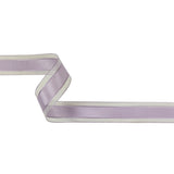 Lilac Woven Ribbon with Sheer Organza Borders - 1"