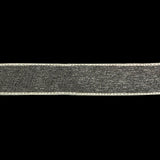 Cannoli Cream Shimmering Organza Ribbon with Woven Edges - 0.75"