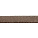 Brown Shimmering Organza Ribbon with Woven Edges - 0.75"