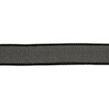 Black Shimmering Organza Ribbon with Woven Edges - 0.75"