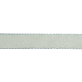 Pale Blue Shimmering Organza Ribbon with Woven Edges - 0.75"