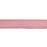 Hot Pink Shimmering Organza Ribbon with Woven Edges - 0.75"