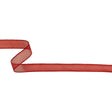 Red Shimmering Organza Ribbon with Woven Edges - 0.75"