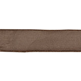 Brown Shimmering Organza Ribbon with Woven Edges - 1.125"