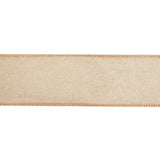 Peach Shimmering Organza Ribbon with Woven Edges - 1.125"