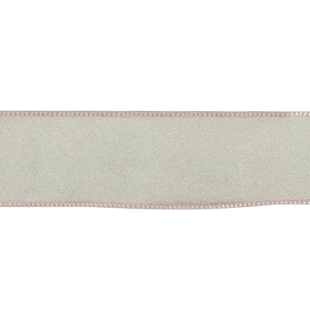 Potpourri Shimmering Organza Ribbon with Woven Edges - 1.125"