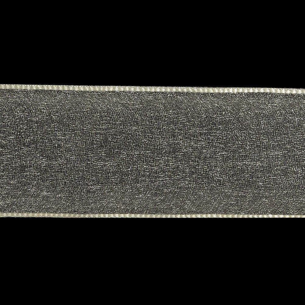Cannoli Cream Shimmering Organza Ribbon with Woven Edges - 1.5"