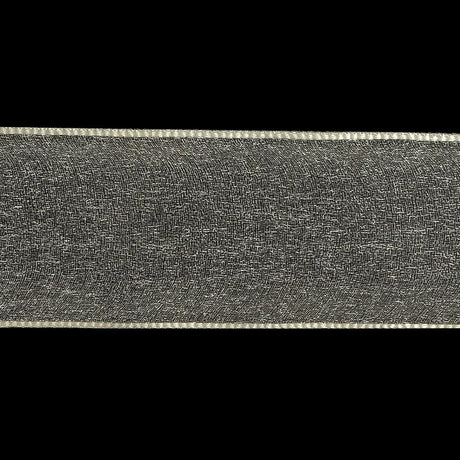 Cannoli Cream Shimmering Organza Ribbon with Woven Edges - 1.5"