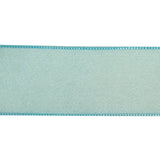 Sky Blue Shimmering Organza Ribbon with Woven Edges - 1.5"