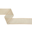 Peach Shimmering Organza Ribbon with Woven Edges - 1.5"