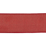 Red Shimmering Organza Ribbon with Woven Edges - 1.5"