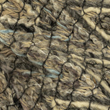 Gray, Beige and Oatmeal Zig Zag Cotton and Polyester Novelty Woven