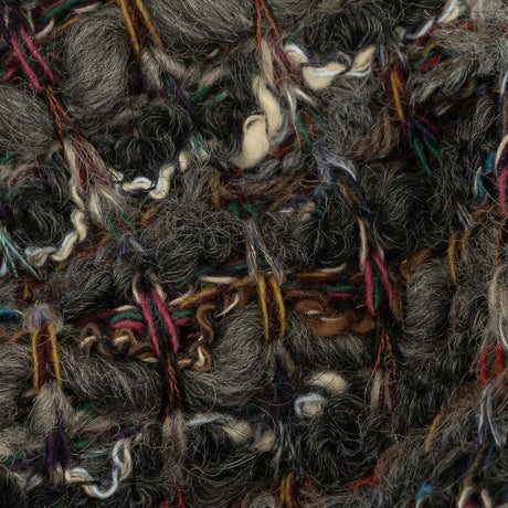 Raven, Gray and Multicolor Striped Chunky Wool Knit