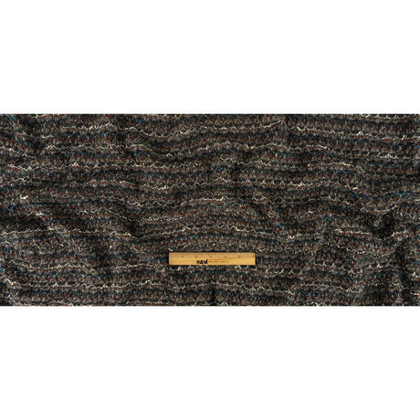 Raven, Gray and Multicolor Striped Chunky Wool Knit