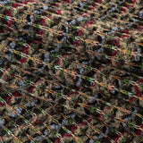 Fuchsia, Goblin Blue and Gray Boucle Stripes Chunky Wool Knit