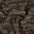 Fuchsia, Goblin Blue and Gray Boucle Stripes Chunky Wool Knit