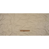 Italian White and Silver Metallic Stretch Rayon 5x3 Rib Knit