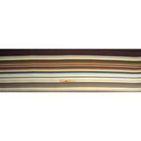 Italian Seafoam, Russet and Capulet Olive Stripes Polyester Crepe de Chine Panel