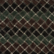 Jade, Brown and Black Diagonal Basketweave Embroidered Stretch Polyester Mesh
