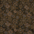 Scarab, Gray and Gold Metallic Medallions Cotton and Polyester Jacquard Knit