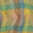 Rainbow Checkered Linen Scrim