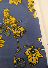 Silk Crepe Printed Blue Floral