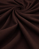 Stretch Twill Denim Look Chocolate Brown