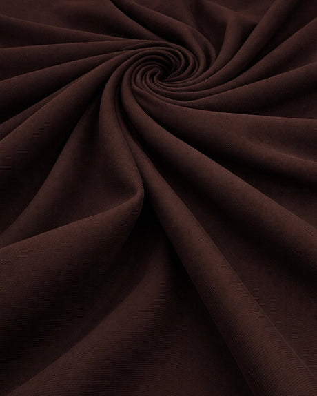 Stretch Twill Denim Look Chocolate Brown