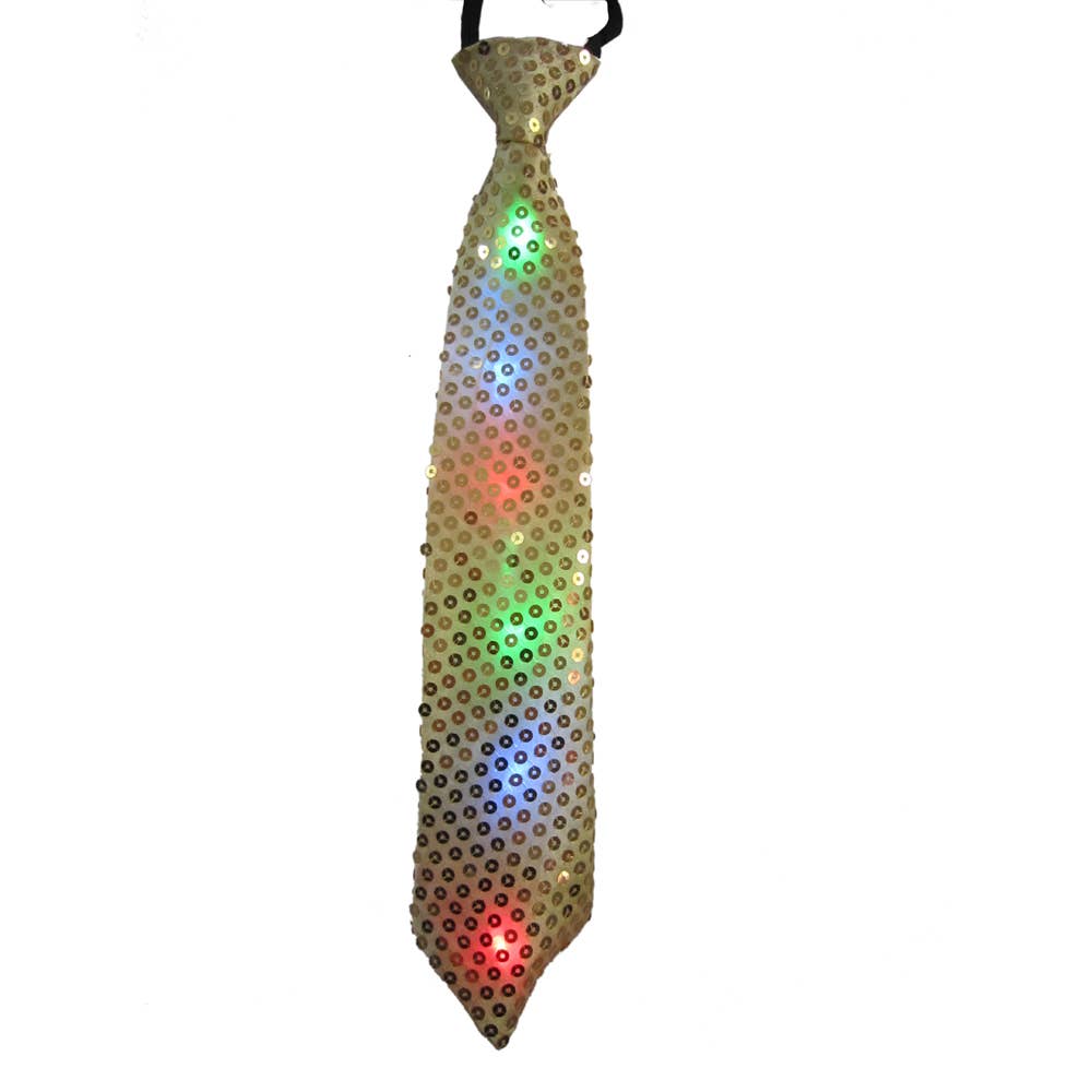 Red Tie with Flashing Lights
