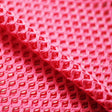 Diamond Mesh Polyester Spandex Fabric - Neon Pink, White, Red, Black Diamond Pattern, 58-60" Width (1 Yard)