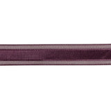 Sunset Purple Woven Ribbon with Sheer Organza Borders - 0.75"