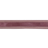 Amaranth Woven Ribbon with Sheer Organza Borders - 0.75"