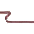 Amaranth Woven Ribbon with Sheer Organza Borders - 0.75"