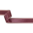 Amaranth Woven Ribbon with Sheer Organza Borders - 1.5"