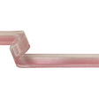Pink and White Ombre Woven Ribbon with Sheer Organza Borders - 1"