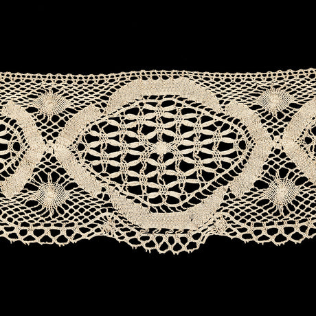 Beige Classic Cluny Lace Trim - 4.625"