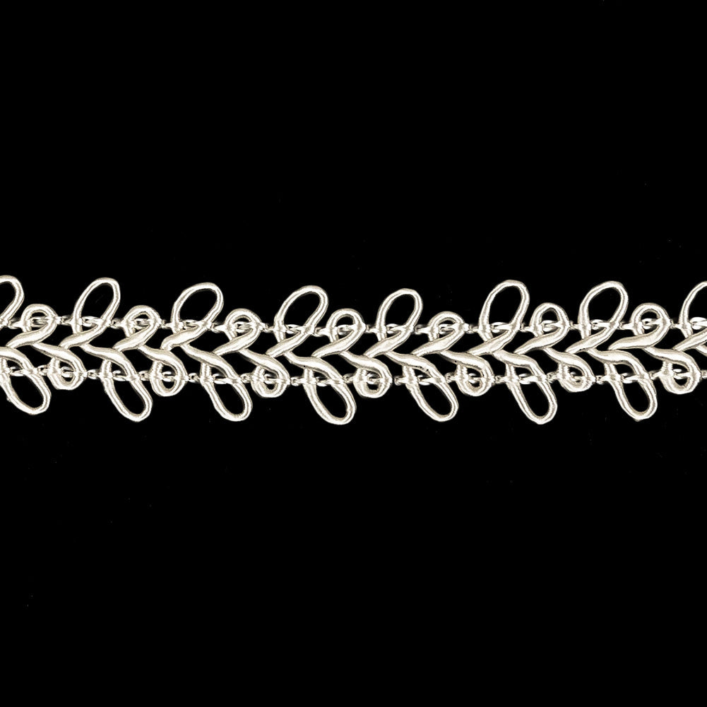 White Loops Braided Trim - 0.75"