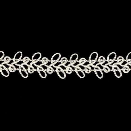 White Loops Braided Trim - 0.75"