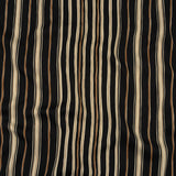 Italian Cream, Black and Tan Stripes Gradient Polyester Woven