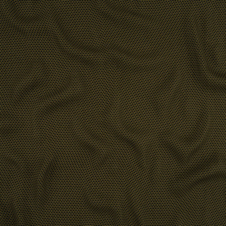 Olive, Navy and Cream Triangles and Dots Polyester Georgette