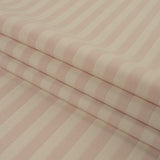 Italian Heavenly Pink Tone on Tone Striped Stretch Polyester and Viscose Double Cloth
