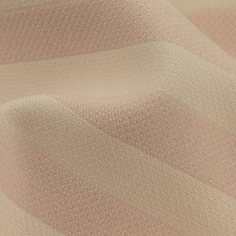 Italian Heavenly Pink Tone on Tone Striped Stretch Polyester and Viscose Double Cloth