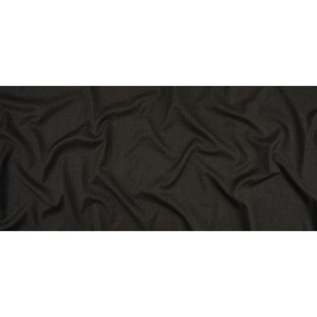 Heathered Gray Wool Twill Suiting