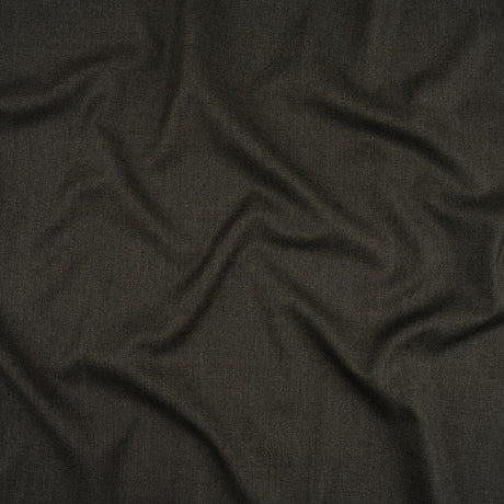 Heathered Gray Wool Twill Suiting