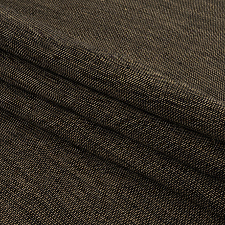 Beige and Navy Linen and Rayon Tweed