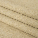 Vintage-Look Floral Embossed Vinyl - Antique White - Wynonna Collection