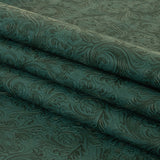Vintage-Look Floral Embossed Vinyl - Pine Green - Wynonna Collection