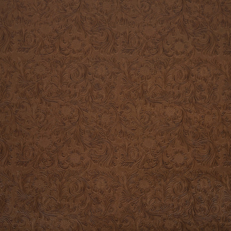 Vintage-Look Floral Embossed Vinyl - Peanut - Wynonna Collection
