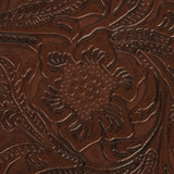Vintage-Look Floral Embossed Vinyl - Brown - Wynonna Collection