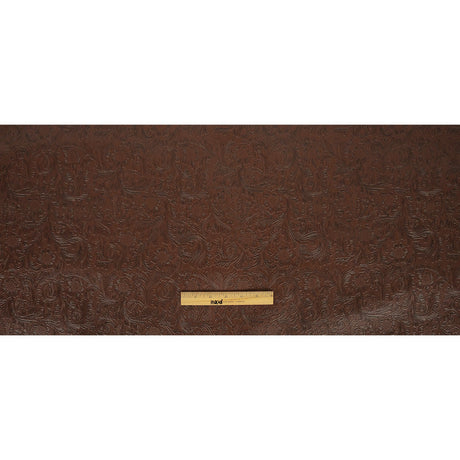 Vintage-Look Floral Embossed Vinyl - Brown - Wynonna Collection